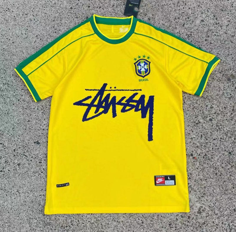 YELLOW - BRASIL X STUSSY JERSEY
