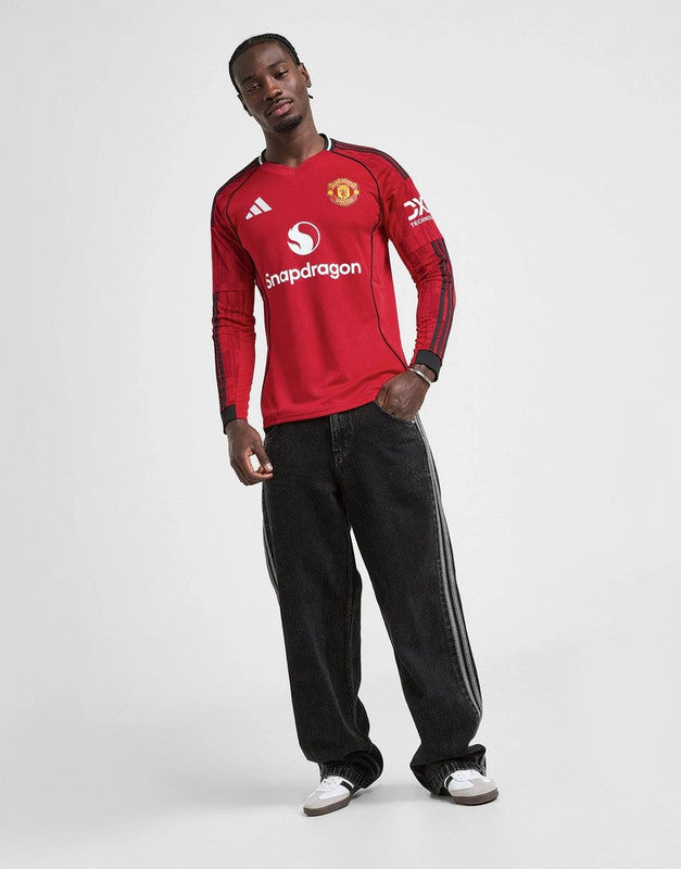 ADIDAS MANCHESTER UNITED FC 25/26 LONG SLEEVE HOME SHIRT