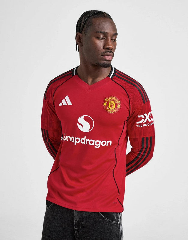 ADIDAS MANCHESTER UNITED FC 25/26 LONG SLEEVE HOME SHIRT
