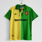 Manchester United 1992-94 yellow-green jersey